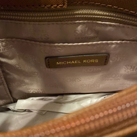 Michael Kors Hamilton Brown Satchel Purse NWT $298 - Picture 9 of 12